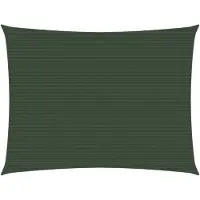 vidaXL Voile D'ombrage 160 G/M² Vert Foncé 2x2,5 M Pehd