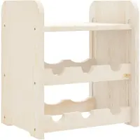 vidaXL Casier à vin avec panneau supérieur 33x25x37 cm bois pin massif