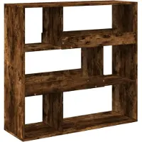 vidaXL Bibliothèque/Séparateur de pièce chêne fumé 100x33x94,5 cm