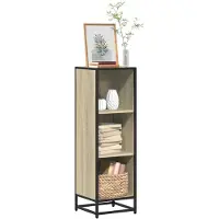vidaXL Bibliothèque chêne sonoma 33,5x33x107,5 cm bois d'ingénierie