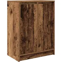 vidaXL Sideboard imitation vieux bois 57x34x76 cm Bois composite