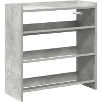 vidaXL Étagère à chaussures gris béton 60x25x62 cm bois d'ingénierie