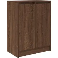 vidaXL Armoire à chaussures chêne marron 57x34x76 cm bois d'ingénierie