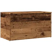 vidaXL Coffre de rangement vieux bois 84x42x46 cm bois d'ingénierie