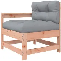 vidaXL Chaise de jardin avec coussin en bois massif de douglas