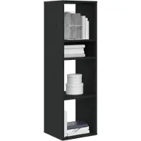vidaXL Bibliothèque noir 34x31x112 cm bois d'ingénierie