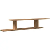 vidaXL Étagère TV murale chêne artisanal 125x18x23cm bois d'ingénierie