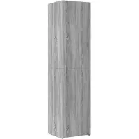 vidaXL Highboard Gris Sonoma 45x42,5x185 cm Matériau dérivé du bois