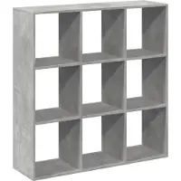 vidaXL Étagère séparatrice de pièce gris béton 102x29x103,5 cm