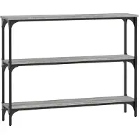 vidaXL Table console sonoma gris 100x22,5x75 cm bois d'ingénierie