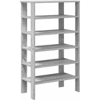 vidaXL Étagère à chaussures sonoma gris 61x32x105 cm bois ingénierie