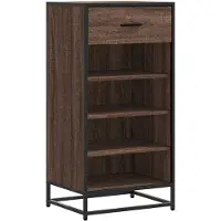 vidaXL Étagère à chaussures chêne marron 48x38x97,5 cm bois ingénierie