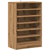 vidaXL Armoire à chaussures Artisan-Chêne 60x35x92 cm Bois composite