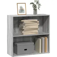 vidaXL Bibliothèque sonoma gris 80x30x77 cm bois d'ingénierie