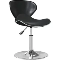 vidaXL Tabouret de bar noir similicuir