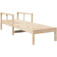 vidaXL Bain de soleil 199,5x62x55 cm pin massif