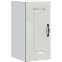 vidaXL Armoire de cuisine suspendue Kalmar gris béton Matériau dérivé du bois