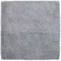 vidaXL Tapis shaggy à poils longs NAVARRA gris clair 200x200 cm