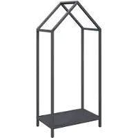 vidaXL Étagère à bois de chauffage anthracite 40x25x90 cm Acier laminé à froid