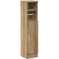 vidaXL Armoire de salle de bain avec porte-rouleau Chêne Artisan 20,5x22x90 cm