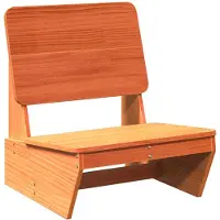 vidaXL Chaise de jardin brun cireux 60x64x70,5 cm Pin massif