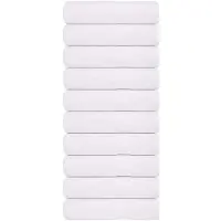 vidaXL Serviettes de bain 10 pcs blanc 100x150 cm 360 g/m² 100% coton