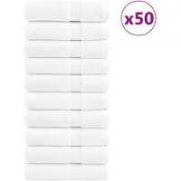 vidaXL Essuie-mains de qualité supérieure SOLUND 50 pcs blanc 600 g/m²