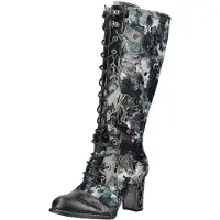LAURA VITA Bottes bleu marine / bleu clair / noir / blanc