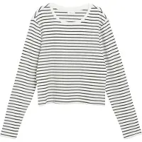 s.Oliver T-Shirt crème / noir