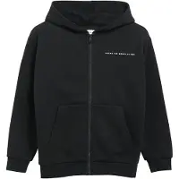s.Oliver Veste de survêtement noir / blanc