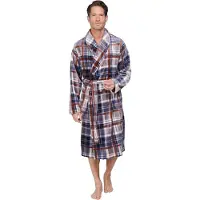 Pastunette Peignoir long '- Bathrobe - Industrial Hues - Fleece - Grey' gris