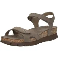 Panama jack Sulia Sandalen Plat - Taupe - Maat 37