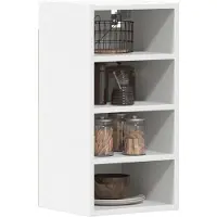 vidaXL Armoire suspendue "Riga" Blanc 30 x 29,5 x 60 cm Bois d'ingénierie
