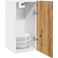 vidaXL Armoire suspendue Lyon Chêne Artisan 30x31x60 cm Bois composite