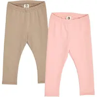 Müsli Leggings marron / rose clair