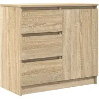 vidaXL Sideboard avec tiroir Chêne Sonoma 71x35x65 cm Bois composite