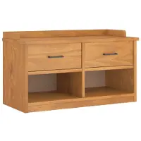vidaXL Banc de couloir SANDNES 87x40x50 cm bois de pin massif