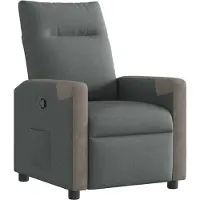 vidaXL Fauteuil relax gris foncé Tissu