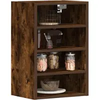 vidaXL Armoire suspendue "Riga" Chêne fumé 40 x 29,5 x 60 cm Bois d'ingénierie
