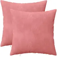 vidaXL Housse De Coussin 2 Pcs Heerlen Rose 40 X 40 Cm Velours