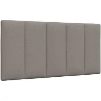 vidaXL Coussin de tête de lit "Hanko" Taupe 100 cm Tissu