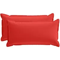 vidaXL Housse De Coussin 2 Pcs Houten Rouge 40 X 80 Cm Polyester