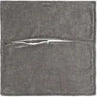 vidaXL Housse De Coussin 2 Pcs Houten Gris Foncé 80 X 80 Cm