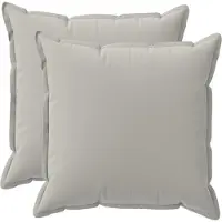 vidaXL Housse De Coussin 2 Pcs Houten Gris 70 X 70 Cm Polyester