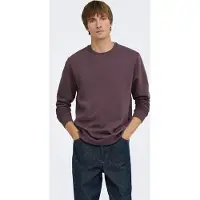 Only & Sons Sweat-shirt rouge foncé