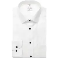 MARVELIS Modern Fit Chemise blanc, Faux uni