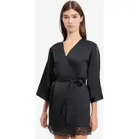 Etam Robe de chambre 'Desire' noir