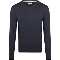 Mcgregor Pull Laine Mérinos Col V Marine Bleu Bleu foncé taille XXL
