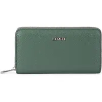 L.credi porte-monnaie Perla Zip Around Wallet Deep Green gris-vert