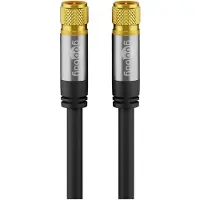 Goobay Câble de raccordement 70678 [1x F mâle - 1x F mâle] 10.00 m noir